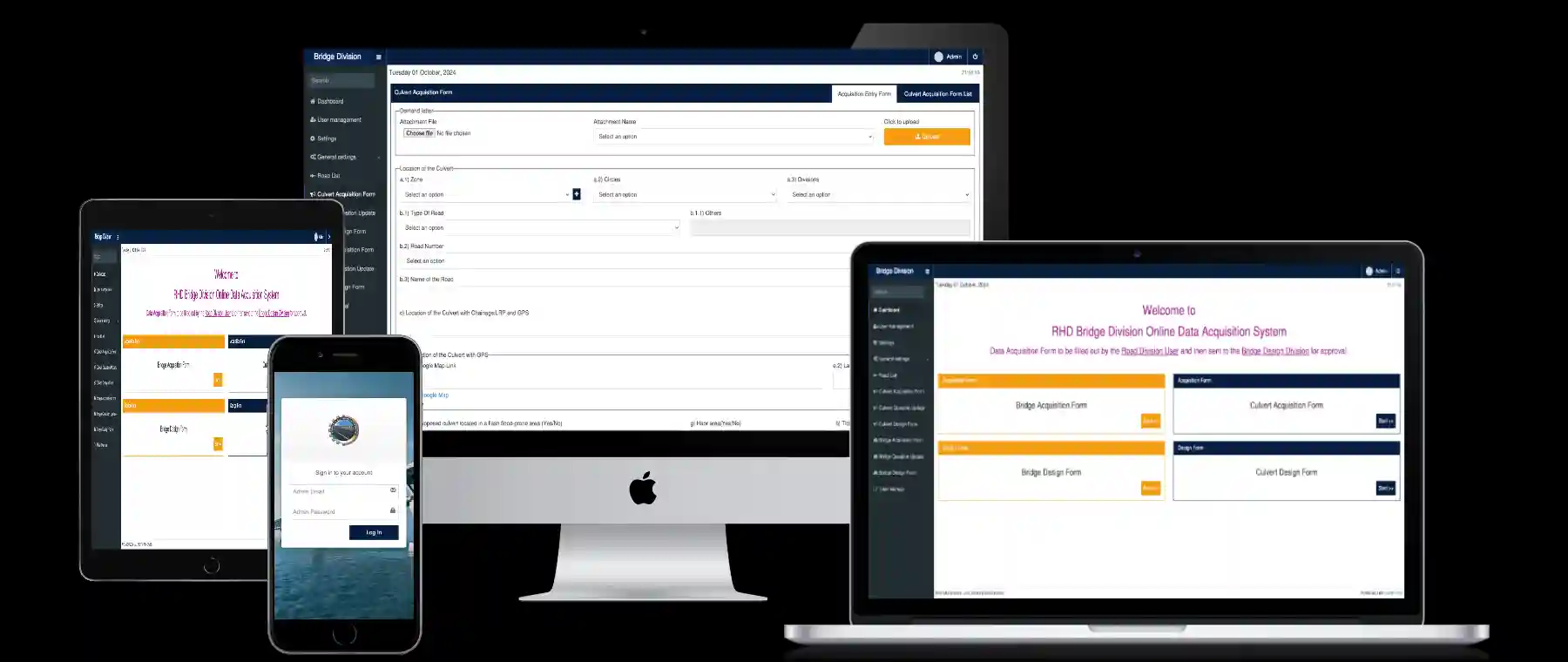RHD Bridge Division Online Data Acquisition System